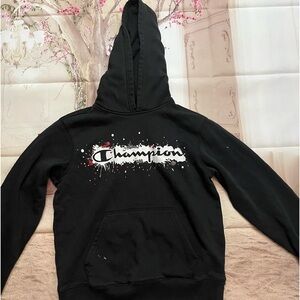 Champion Hoodie - Black with
Graphic Logo